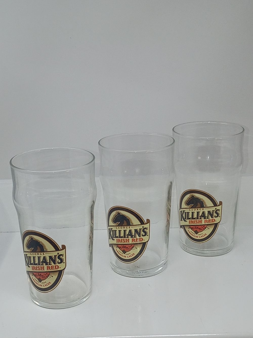 Branded Pint Glasses - Set of 3 (Clear)